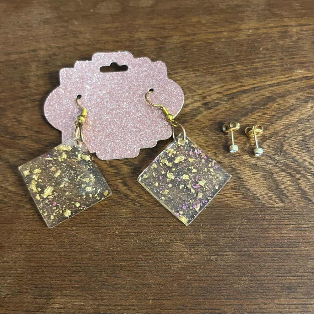 Gold Earring Set